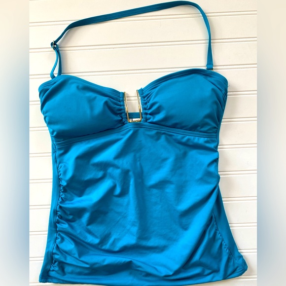 Calvin Klein Bandeau Tankini Swim Top - Picture 2 of 8